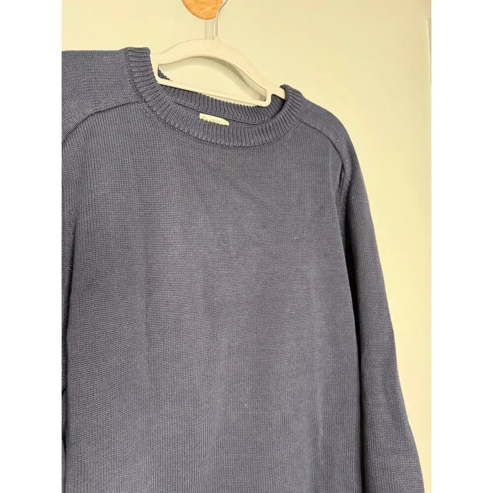 J.crew knit navy blue crewneck pullover‎ sweater